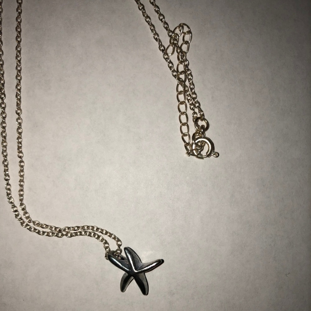 Silver Starfish Necklace